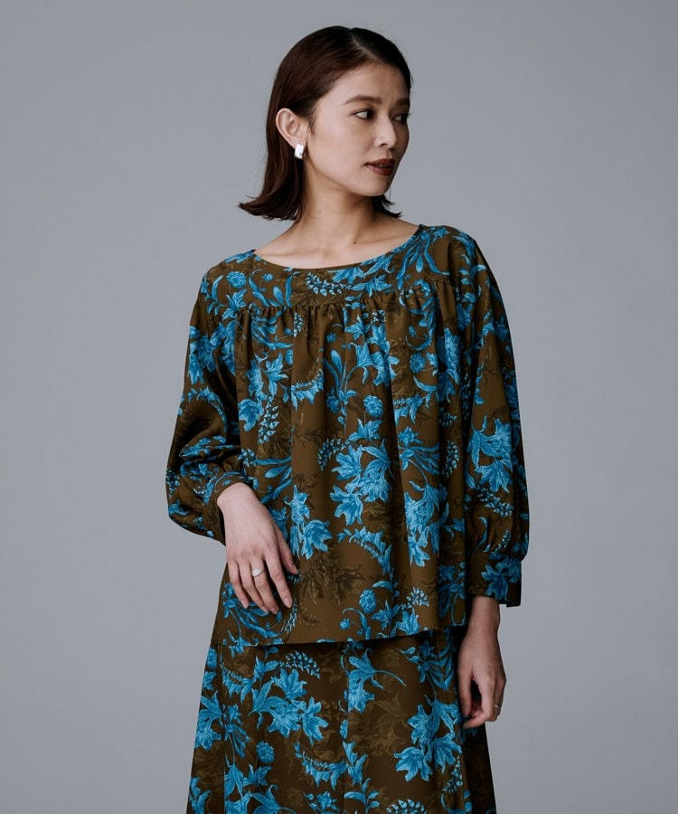 【洗える/セットアップ可能】オーナメントフラワー ブラウス7