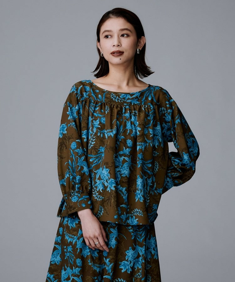 【洗える/セットアップ可能】オーナメントフラワー ブラウス8