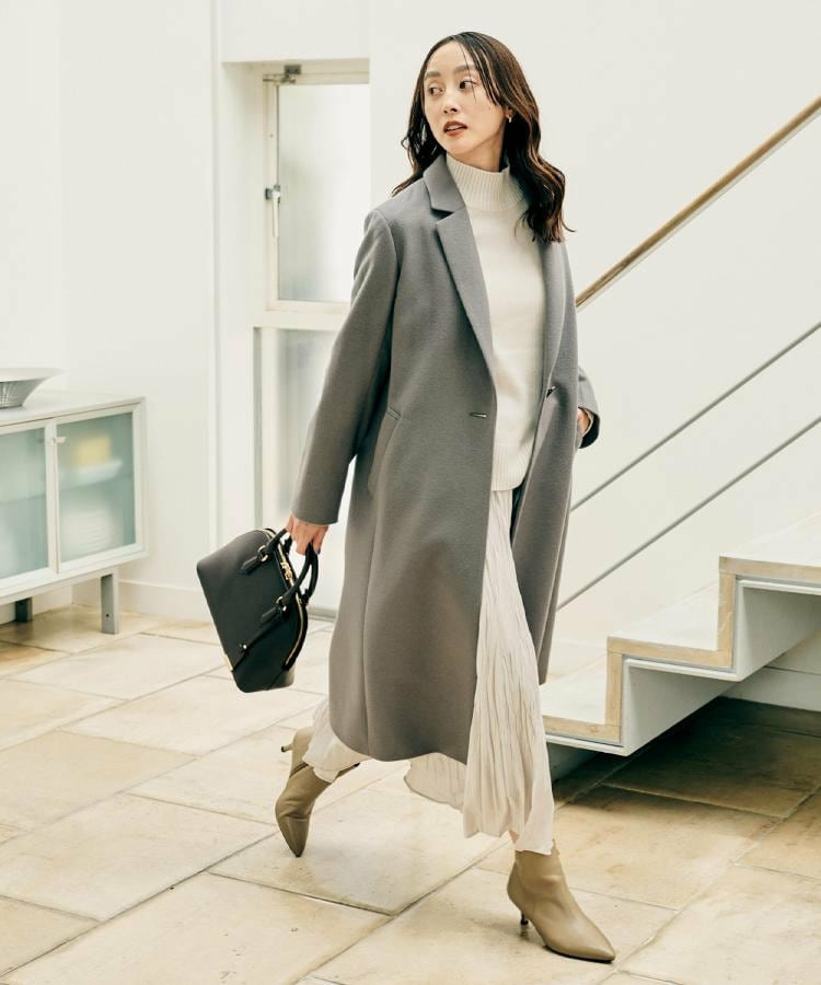 【スタイリッシュ/オンオフ兼用】ウールチェスターコート4