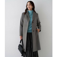 【きれいめ/スタイリッシュ】2WAYスタンドカラーロングコート