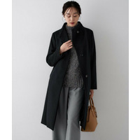【きれいめ/スタイリッシュ】2WAYスタンドカラーロングコート