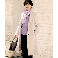 【きれいめ/スタイリッシュ】2WAYスタンドカラーロングコート