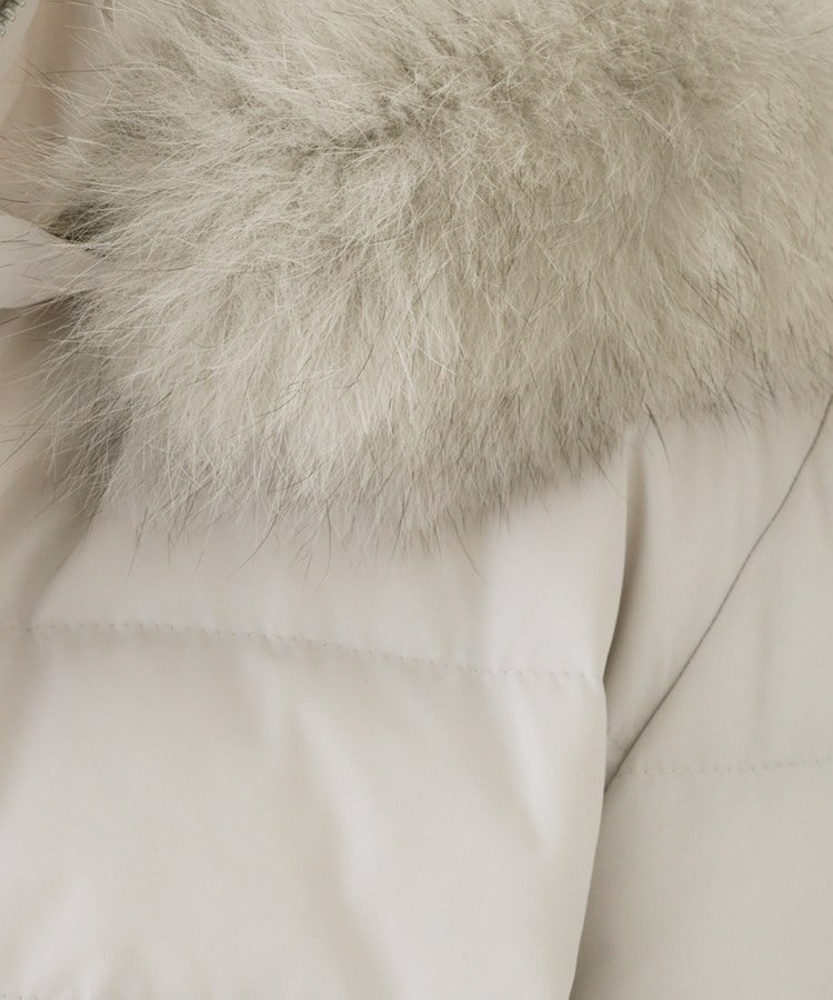 【はっ水機能/フード取り外し可】ミディダウンコート10