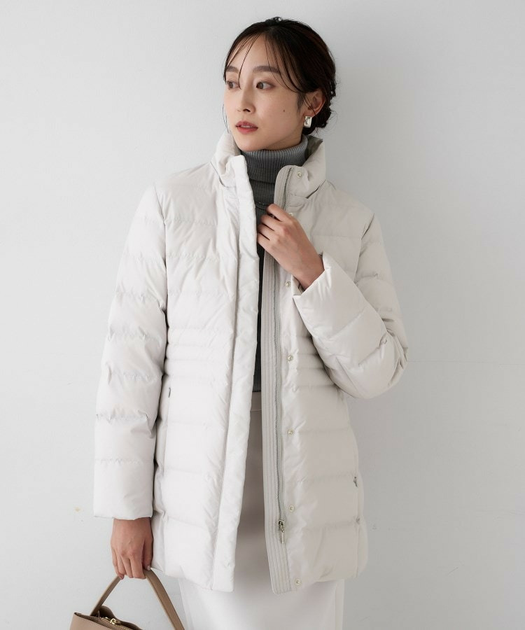 【はっ水機能/フード取り外し可】ミディダウンコート7