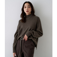 【8色展開/洗える】ウールカシミヤ ハイネックニット