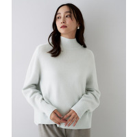 【8色展開/洗える】ウールカシミヤ ハイネックニット
