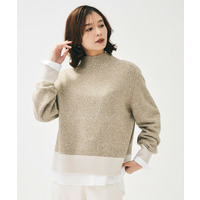 【8色展開/洗える】ウールカシミヤ ハイネックニット