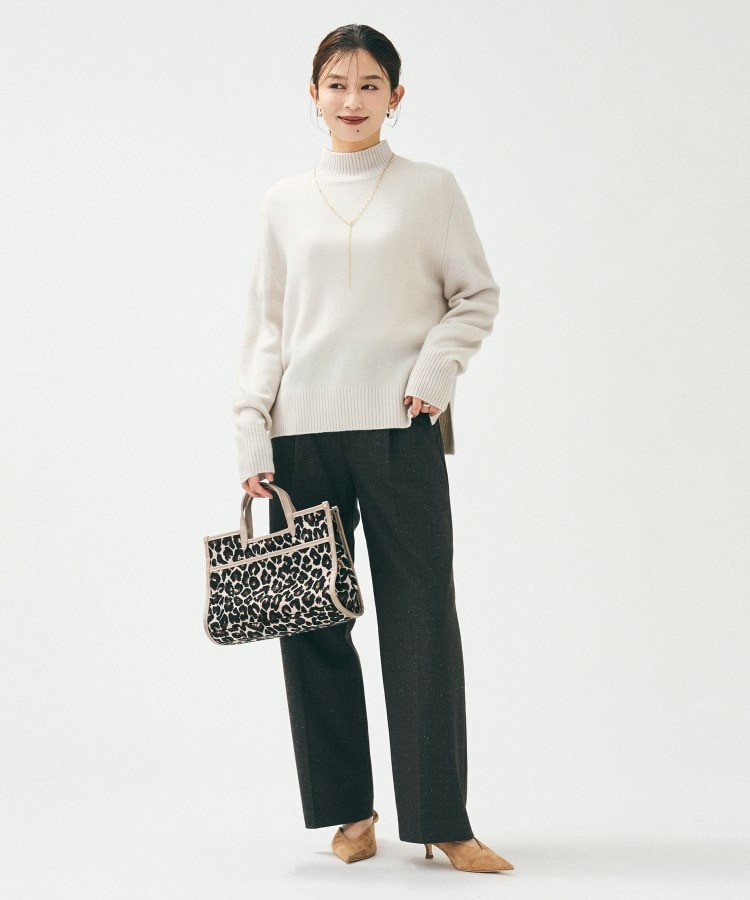 【8色展開/リラクシー】ウールカシミヤ ハイネックニット13