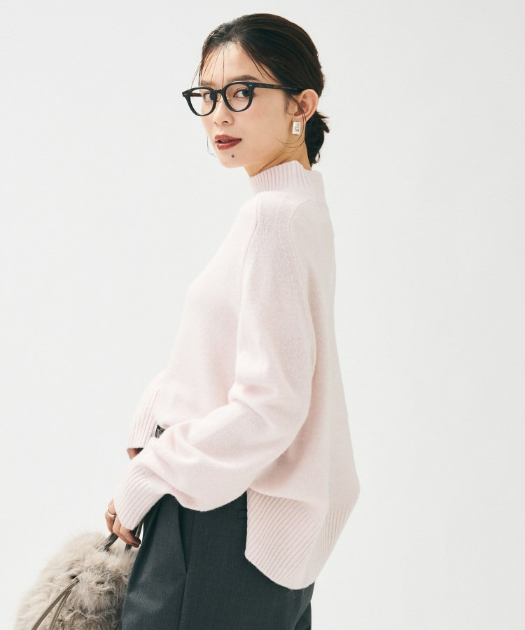 【8色展開/リラクシー】ウールカシミヤ ハイネックニット18