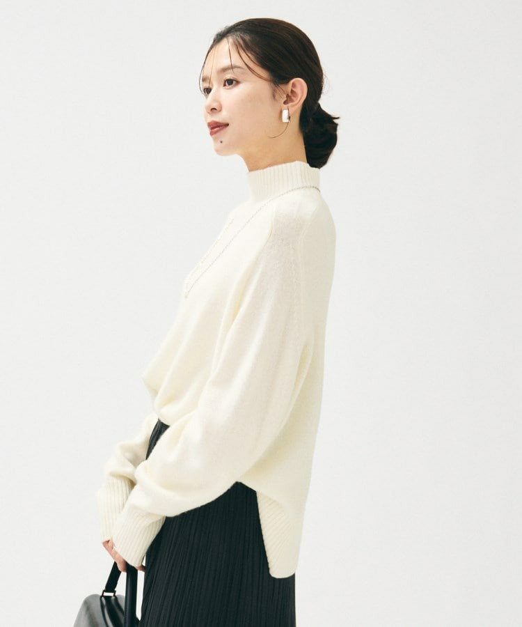 【8色展開/リラクシー】ウールカシミヤ ハイネックニット4