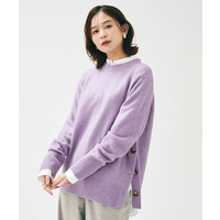 【重ね着もおすすめ/洗える】ウールカシミヤ クルーネックニット