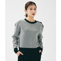 【一枚で着映え/コンパクト丈】チドリジャカード プルオーバー