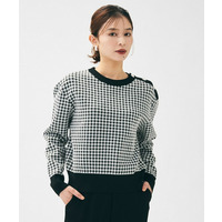 【一枚で着映え/コンパクト丈】チドリジャカード プルオーバー