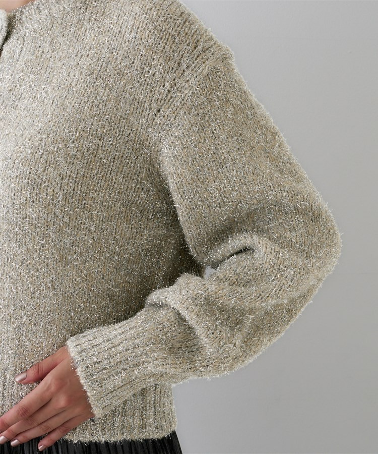 【ラメ風/着映え】ファンシーヤーン カーディガン15