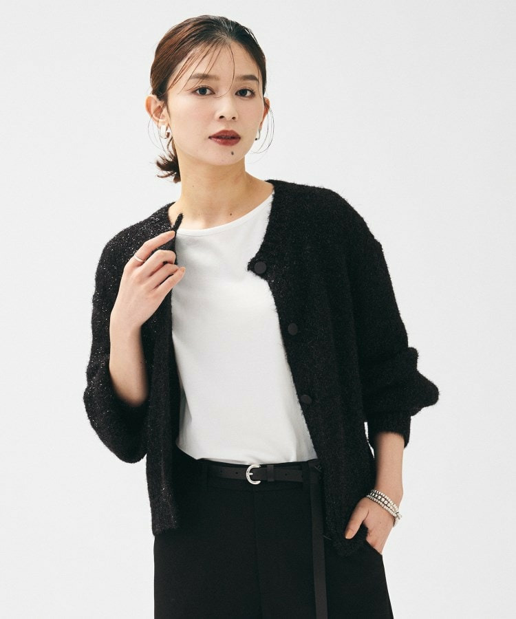 【ラメ風/着映え】ファンシーヤーン カーディガン3