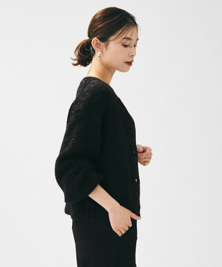 【ラメ風/着映え】ファンシーヤーン カーディガン4