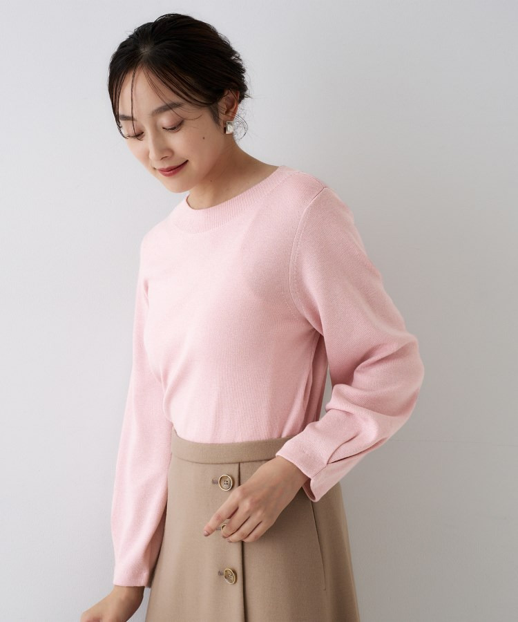 【きれいめ/程よくすっきり】ラメ入りワイドボートネックニット12