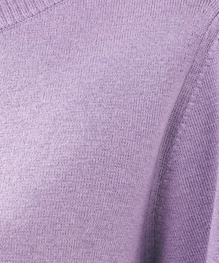 【きれいめ/程よくすっきり】ラメ入りワイドボートネックニット18