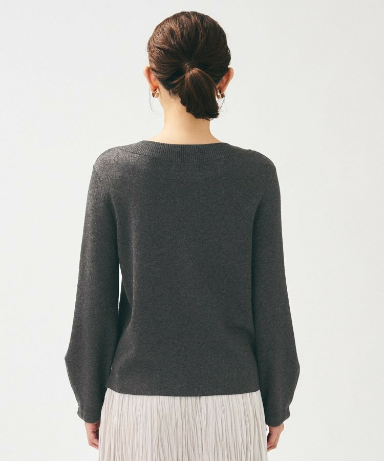 【きれいめ/程よくすっきり】ラメ入りワイドボートネックニット21