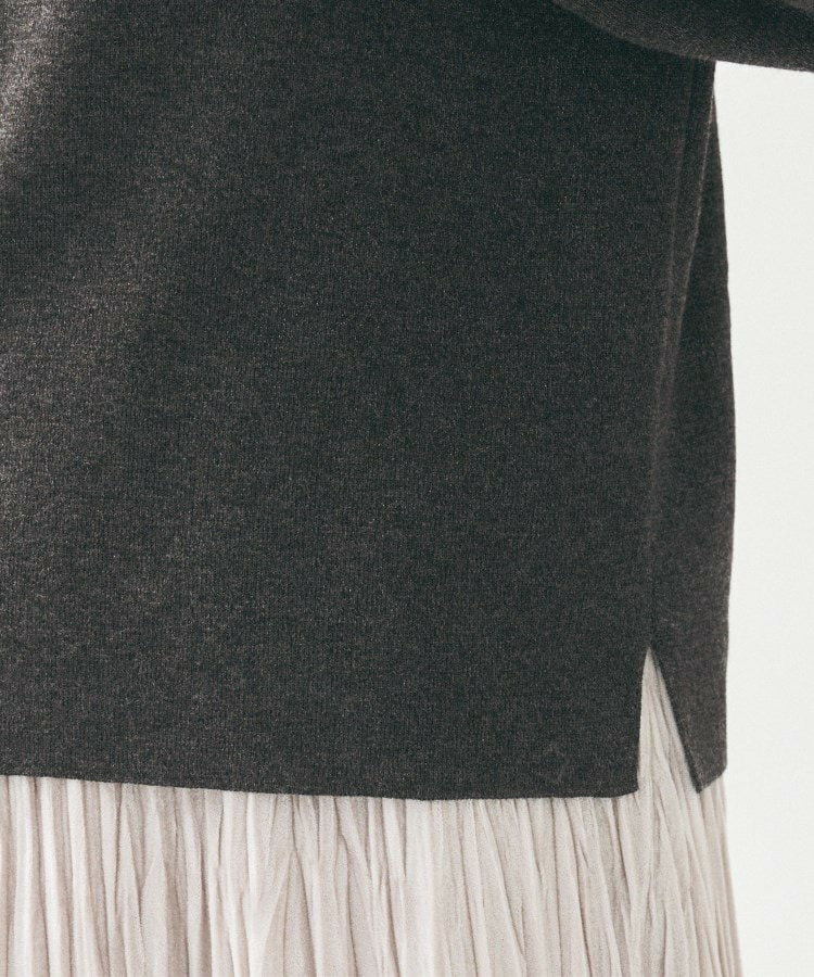 【きれいめ/程よくすっきり】ラメ入りワイドボートネックニット24