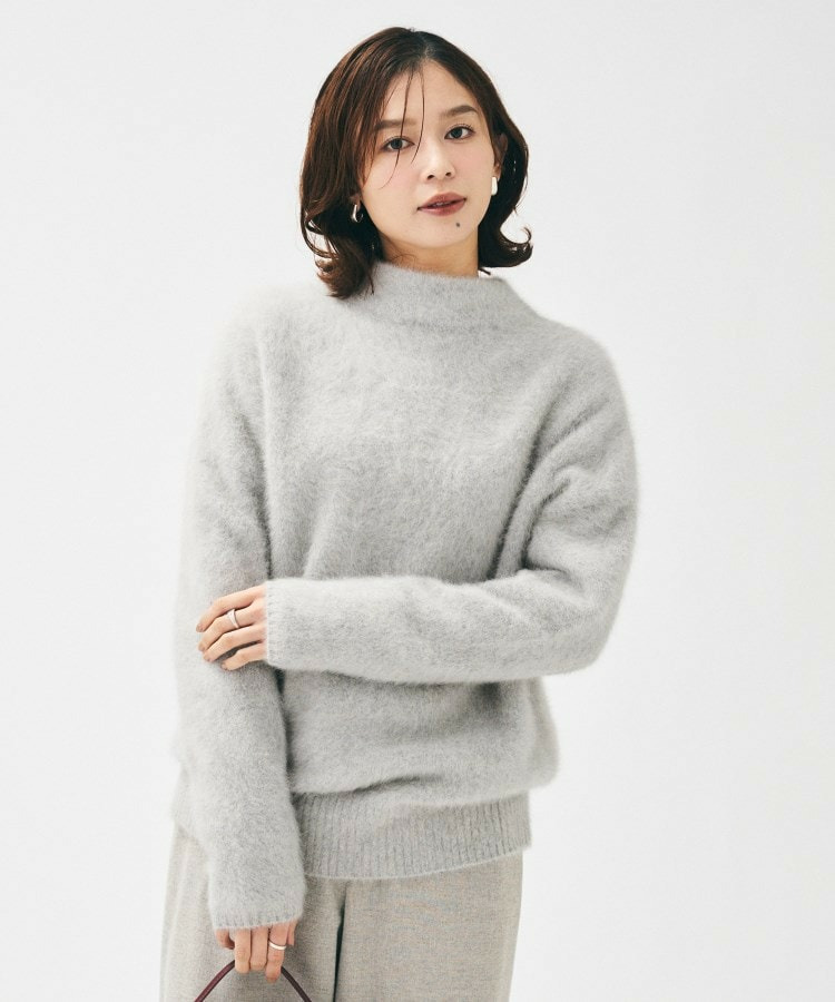 【大人な品格/ふわふわニット】フォックスカシミヤ コクーンニット1