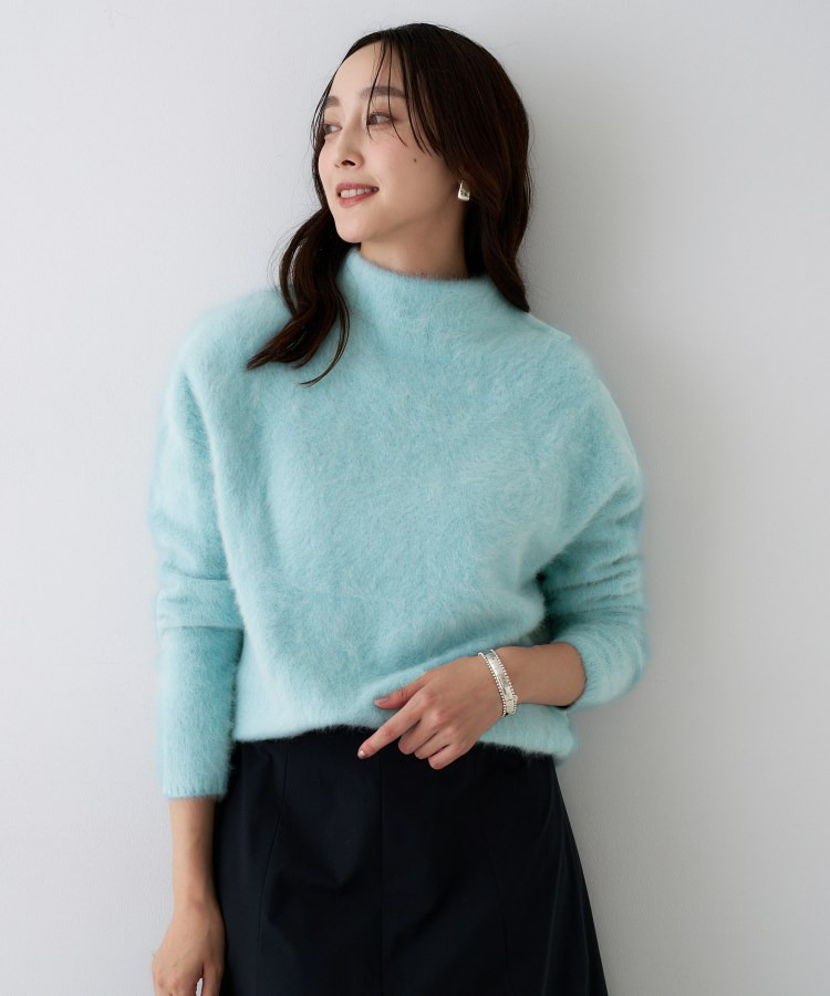 【大人な品格/ふわふわニット】フォックスカシミヤ コクーンニット1