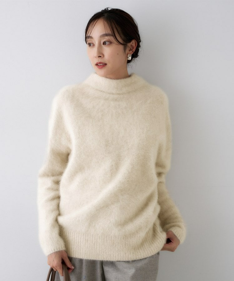 【大人な品格/ふわふわニット】フォックスカシミヤ コクーンニット1