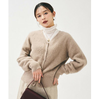 【大人な品格/ふわふわニット】フォックスカシミヤ2WAYカーディガン