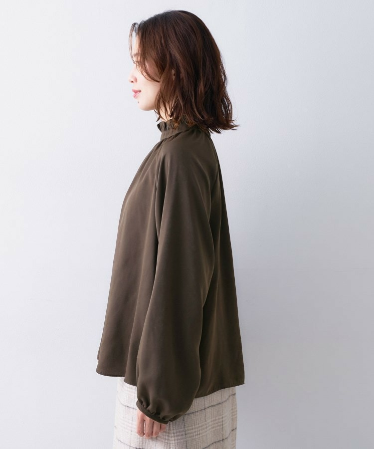 スタンドフリルネック ブラウス20