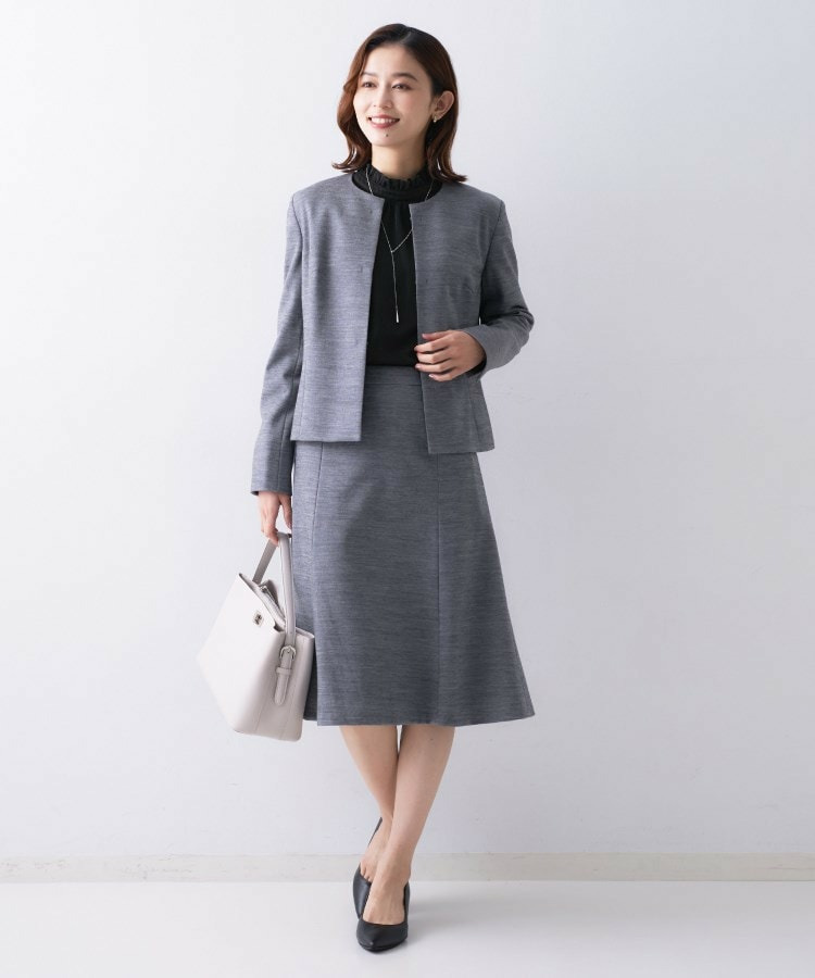 スタンドフリルネック ブラウス5