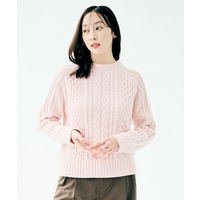 スポンディッシュ ケーブル柄プルオーバー