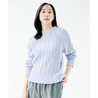 スポンディッシュ ケーブル柄プルオーバー