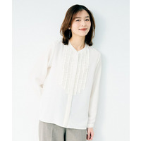 フロントフリルブラウス