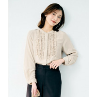 フロントフリルブラウス