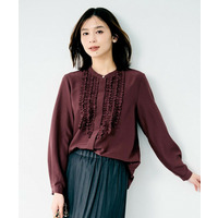 フロントフリルブラウス