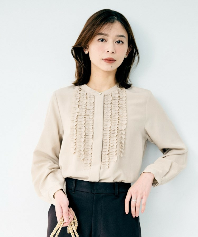 フロントフリルブラウス11