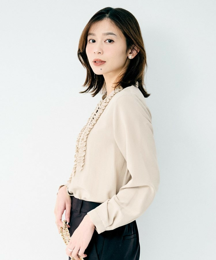フロントフリルブラウス12