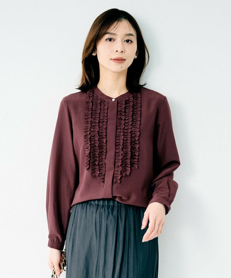 フロントフリルブラウス15