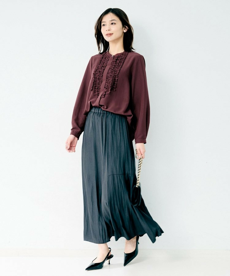 フロントフリルブラウス17