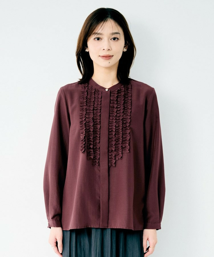 フロントフリルブラウス19