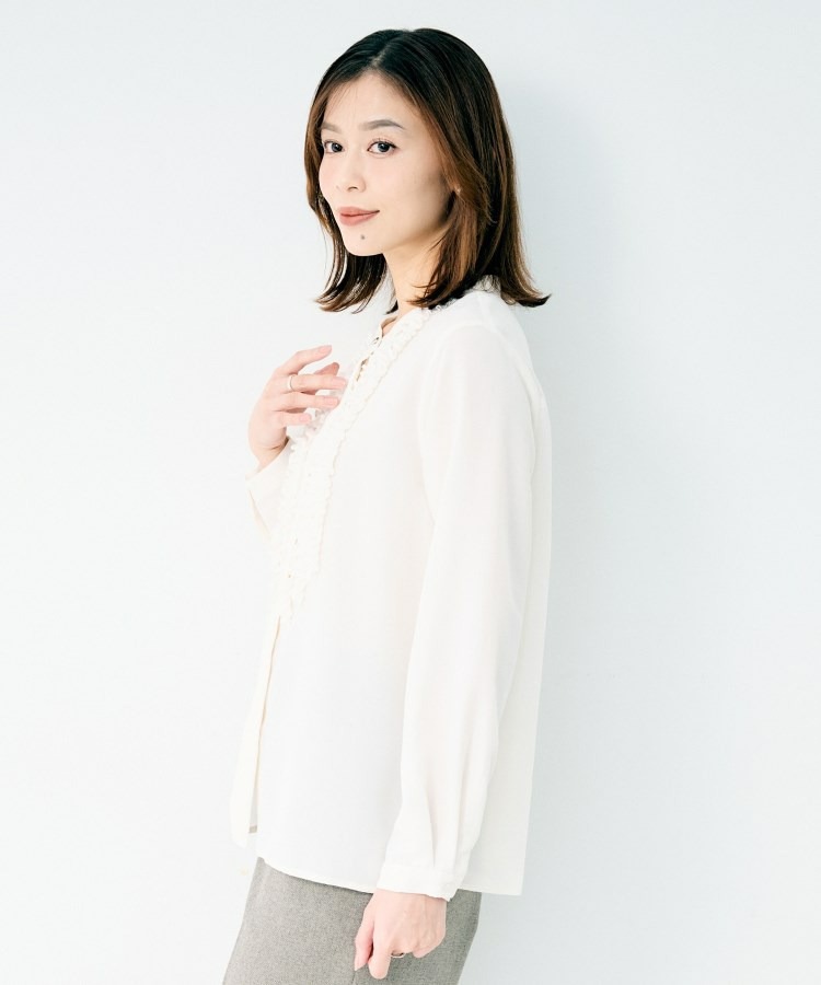 フロントフリルブラウス4