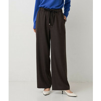 【ウエストゴム/リラックス】ソフトフラノワイドパンツ