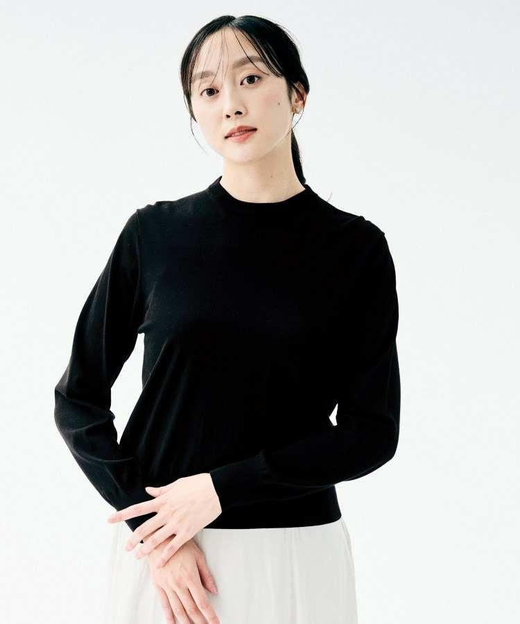 【洗える/カジュアルフォーマル】2WAYレース襟ニットプルオーバー7