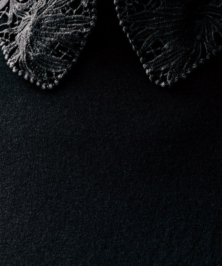 【洗える/カジュアルフォーマル】2WAYレース襟ニットプルオーバー9