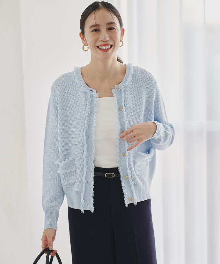 【洗える/カーディガン】ニットジャケット