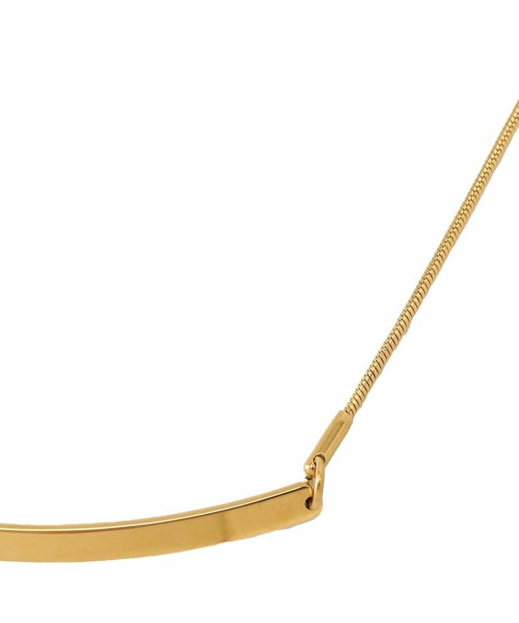 【追加/ステンレス】カーヴィプレートショートネックレス3