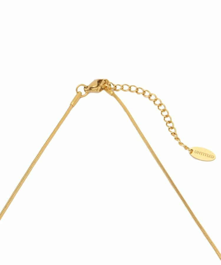 【追加/ステンレス】カーヴィプレートショートネックレス4