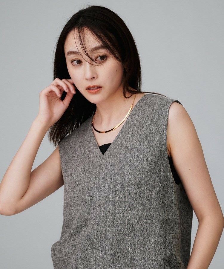 【追加/ステンレス】カーヴィプレートショートネックレス6