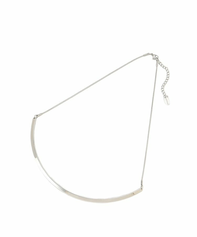 【追加/ステンレス】カーヴィプレートショートネックレス1