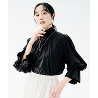 【UV機能/はっ水/セレモニー】2WAYボウタイブラウス